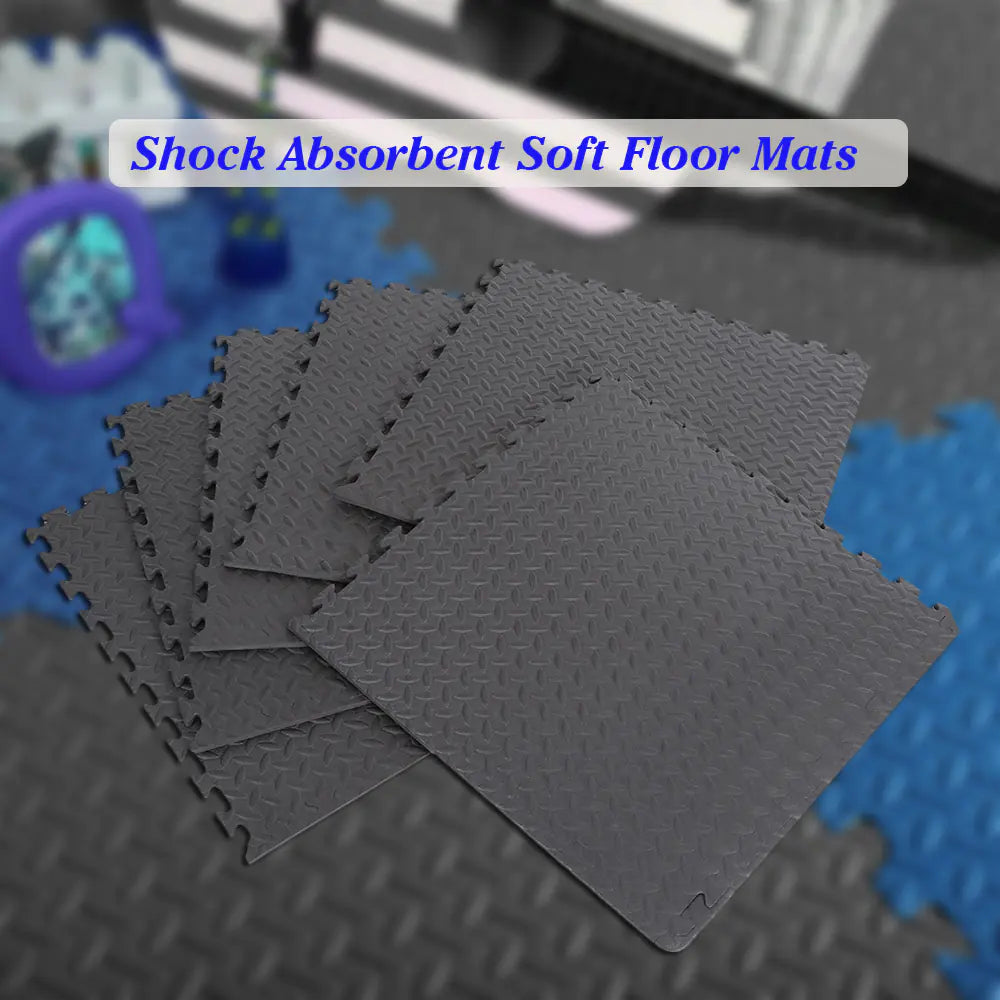 EVA Leaf Grain Home Gym Mat and Yoga Floor Cushion