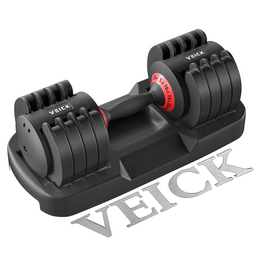 Adjustable Dumbbell Set 5 in 1 Free Dumbbell for Men and Women Black Dumbbell for Home Gym Full Body Workout Fitness Fast Adjust by Turning Handle