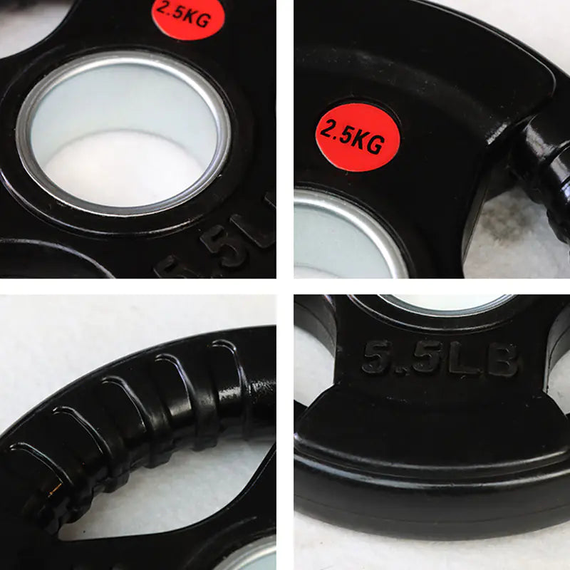 Rubber-Coated Cast Iron Weight Plates for Gyms