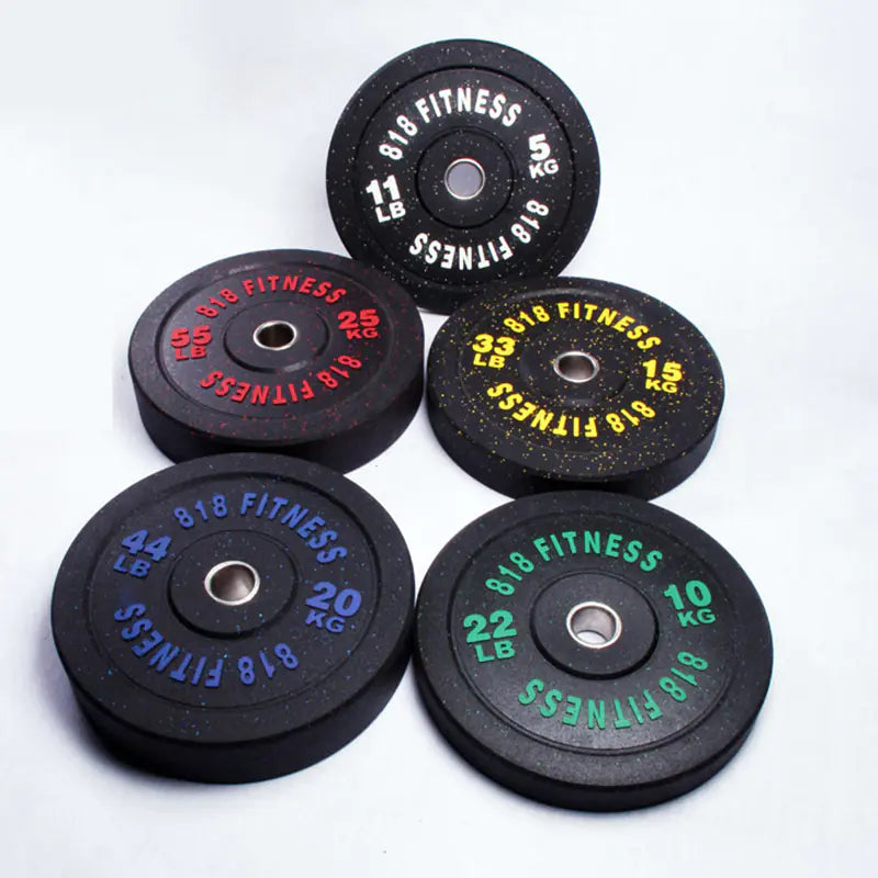 Colored Rubber Weight Plates for Commercial Gyms