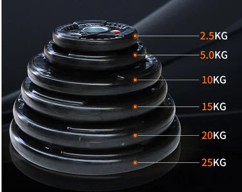 Rubber-Coated Cast Iron Weight Plates for Gyms